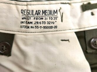 U.S. Trousers, Field, M 1951. Size Regaular Medium, unissued