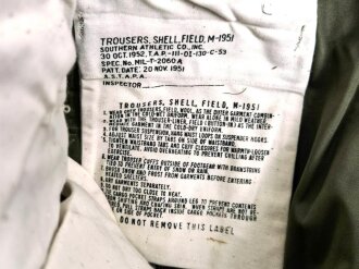 U.S. Trousers, Field, M 1951. Size Regaular Medium, unissued