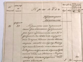 Russland / Frankreich, grossformatiges Reisedokument datiert 1858 ?