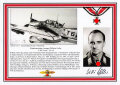 Luftwaffe, DIN A4 Druck Ritterkreuzträger Wilhelm Noller samt eigenhändiger Unterschrift.