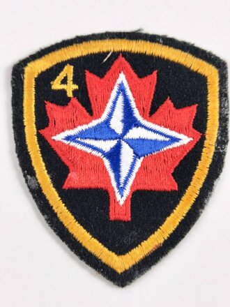 NATO, Abzeichen/ Patch " 4. mech. Brigarden- Gruppe " Canada