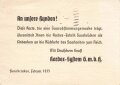 Saarabstimmung 1935 " Ein Kardexgruß von der Saar !" gelaufen 1935
