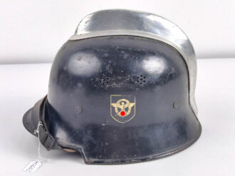 Feuerwehr III.Reich, Stahlhelm Modell 1934, Originallack,...