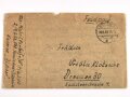 Feldpostbrief eines Marineangehörigen aus der Kaserne " Blücher" 1942