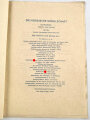 "Die Nordische Gesellschaft" Fünfseitige Informationsbroschüre mit Umschlag, etwas über DIN A4. Letzte Seite datiert 1937