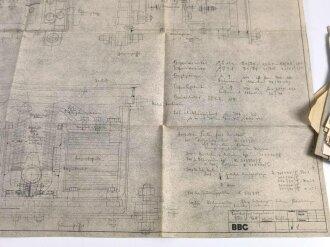 U-Boot und U-Boot Bunkerbau, umfangreicher Papiernachlass eines Ingenieur, der für BBC in Frankreich tätig war.