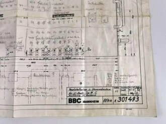 U-Boot und U-Boot Bunkerbau, umfangreicher Papiernachlass eines Ingenieur, der für BBC in Frankreich tätig war.