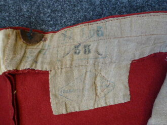 Frankreich, rote Uniformhose gestempelt 1881, Kammerstück ohne neuzeitliche Reparaturen