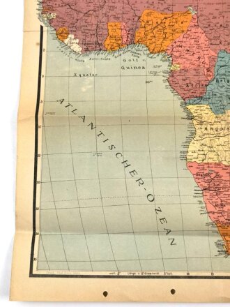 Deutsche Afrikakarte 1941 - Kolonial Besitze, mehrmals gelocht, Maße: 56 x 70 cm