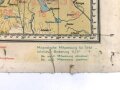 Luft-Navigationskarte in Merkatorprojektion Nr. 3 Ostsee - Balkan, 1940, auf Stoff, viele kleine löcher am Rand, Maße: 89 x 136 cm