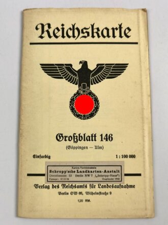 Reichskarte, Großblatt 146, Göppingen - Ulm