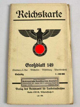 Reichskarte, Großblatt 149, Landau a.d.Isar -...