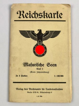 Reichskarte, Blatt 2, Masurische Seen