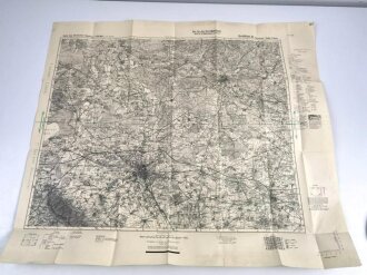 Karte des Deutschen Reiches, 1939, Großblatt 61, Hannover - Celle - Peine, Maße: 72 x 83 cm