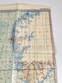 Luft-Navigationskarte in Merkatorprojektion Britische Inseln, 1939, auf Plastik, Maße: 92 x 103 cm