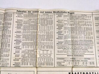 Verkehrsstadtplan München, Sommer 1938, Iro mit Alphabetisches Verzeichnis aller Straßen und Plätze