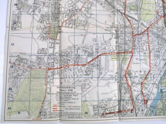 Verkehrsstadtplan München, Sommer 1938, Iro mit Alphabetisches Verzeichnis aller Straßen und Plätze