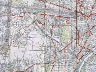 Verkehrsstadtplan München, Sommer 1938, Iro mit Alphabetisches Verzeichnis aller Straßen und Plätze