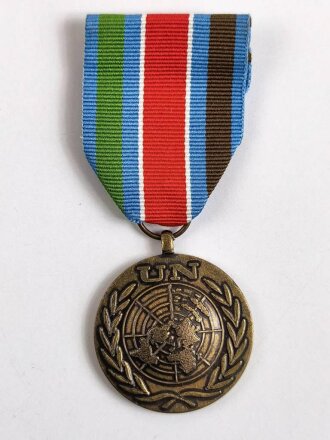UNO, Medaille Schwedisches UN- Kontingent, Rückseitig mit Kleberesten
