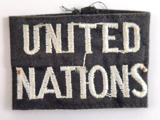 UNO, Schulterklappenüberschub " United Nations...