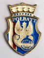 UNO Polen, schweres Metallabzeichen " POLBATT UNDOF"  Israel/ Syrien- Einsatz, Gesamthöhe 67 mm, Rückseitig mit Kleberesten
