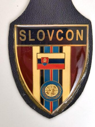UNO, Brustanhänger " SLOVCON" des Slowakischen Kontingent