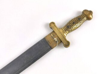 Frankreich, Faschinenmesser "Glaive Modell 1816" Hersteller Klingenthal 1831, Scheide nicht geschrumpft