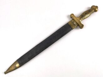 Frankreich, Faschinenmesser "Glaive Modell 1816" Hersteller Klingenthal 1831, Scheide nicht geschrumpft