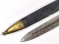 Frankreich, Faschinenmesser "Glaive Modell 1816" Hersteller Klingenthal 1831, Scheide nicht geschrumpft