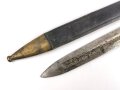 Frankreich, Faschinenmesser "Glaive Modell 1816" Hersteller Klingenthal 1831, Scheide nicht geschrumpft