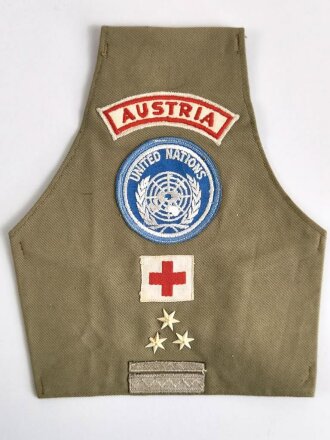 UNO Österreich, Armbinde Österreich Kontingent " Einsatz im Kongo 1964 Vizeleutnant bei den Sanitätern "