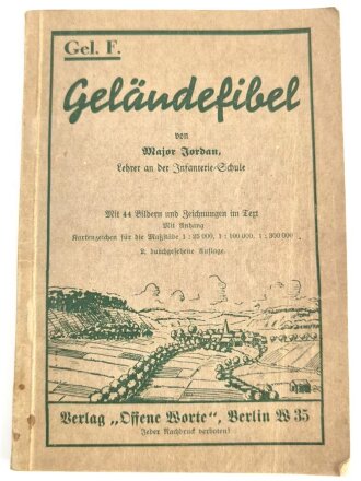 "Geländefibel" datiert 1934, DIN A5, 82 Seiten