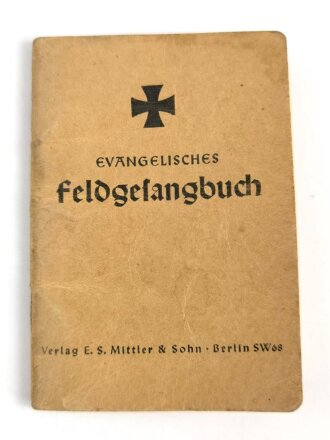 "Evangelisches Feldgesangbuch", 93 Seiten, kleinformat, gebraucht