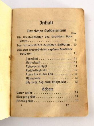 "Evangelisches Feldgesangbuch", 93 Seiten, kleinformat, gebraucht