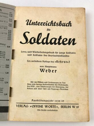 "Unterrichtsbuch für Soldaten" Ausgabe...