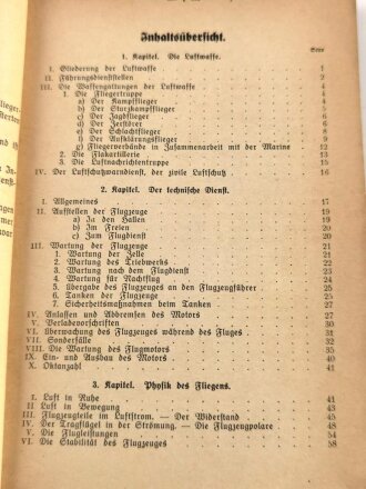 "Der Flieger - Dienstunterricht in der Fliegertruppe", datiert 1940, 248 Seiten, gebraucht