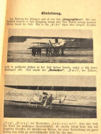 "Der Fliegerschütze - Ein Handbuch für den Dienstunterricht", datiert 1936, 63 Seiten, stark gebraucht