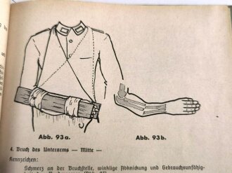 "Amtliches Unterrichtsbuch über Erste Hilfe", datiert 1942, 147 Seiten, gebraucht