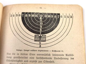 "Kleinkaliber-Scheibenschießen", datiert 1930, 129 Seiten, gebraucht