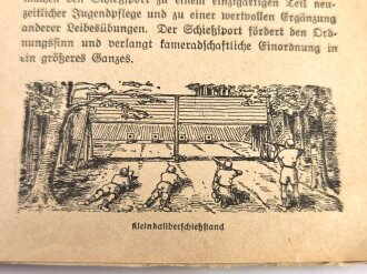 "Kleinkaliber-Scheibenschießen", datiert 1930, 129 Seiten, gebraucht