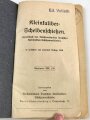 "Kleinkaliber-Scheibenschießen", datiert 1930, 129 Seiten, gebraucht