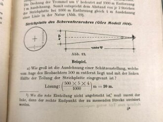 "Handbuch für den Minenwerfer", datiert 1917, 298 Seiten und 15 Tafeln, gebraucht