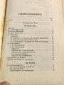 "Handbuch für den Minenwerfer", datiert 1917, 298 Seiten und 15 Tafeln, gebraucht