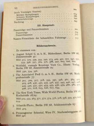 D 612/2 "Heigls Taschenbuch der Tanks, Teil II", datiert 1935, 720 Seiten, gebraucht