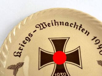 Wandteller "Kriegs Weihnachten 1940, 79. Infanterie Division" Durchmesser 20,5cm, guter Zustand