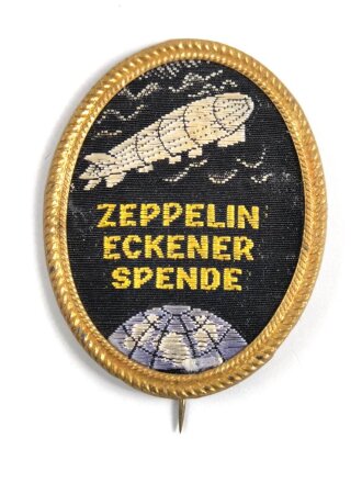 Gewebtes Abzeichen "Zeppelin Eckener Spende" Höhe 45mm