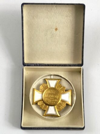 Preußen, Landeskriegerverband Kriegerverein-Ehrenkreuz 1. Klasse, Steckkreuz emailliert, in zugehörigem Pappetui