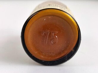Glasbehälter " Chloramin Puder " Für Luftschutzzwecke. Datiert 1940/42 Höhe 9,5cm
