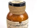 Glasbehälter " Chloramin Puder " Für Luftschutzzwecke. Datiert 1940/42 Höhe 9,5cm