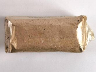 Verbandpäckchen, Breite etwa 65mm, datiert 1941, Originalverpackt